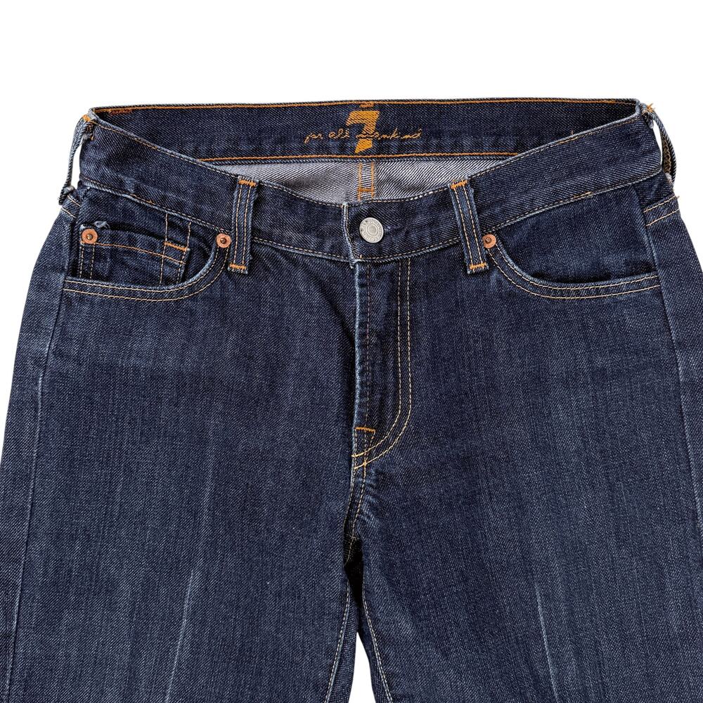 7 For All Mankind Bootcut Jeans Womens Sz 29 Dark Wash Denim - Picture 2 of 7